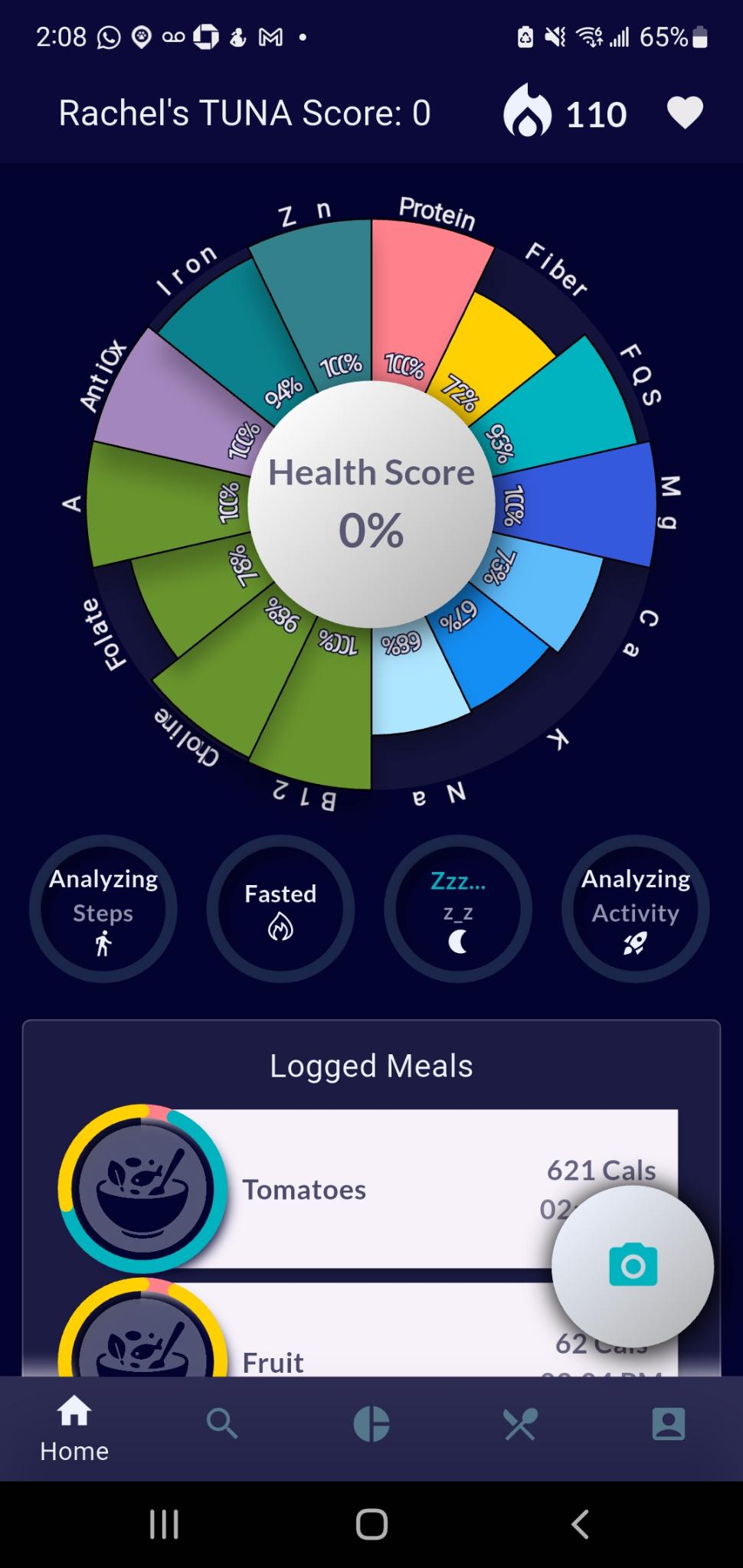 TUNA App Interface